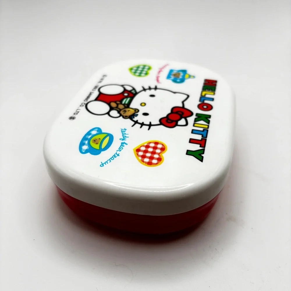 Vintage 1993 Hello Kitty Container Trinket Box - Sanrio Japan‎ Storage Lid Bento